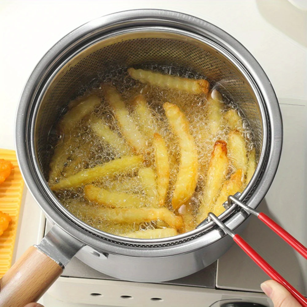 Deep Fryer Stainless - Conjunto de Utensílios de Cozinha Multiuso