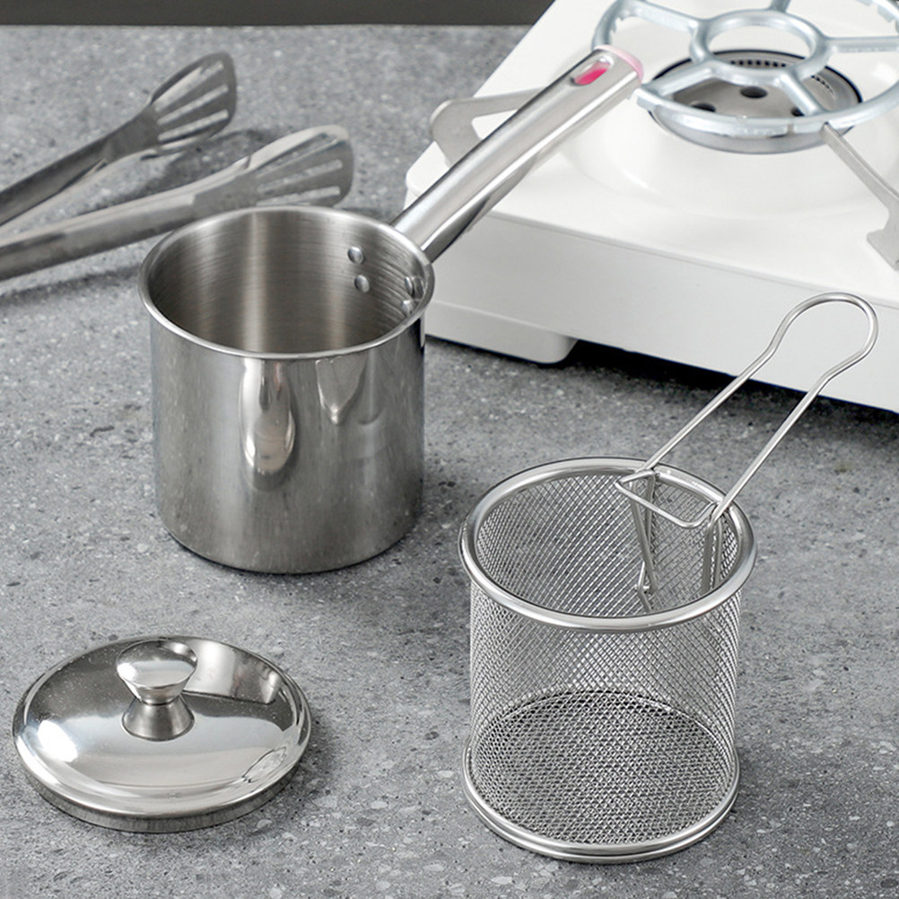 1 conjunto de panela para frit - Deep Fryer Stainless avaliação e preço