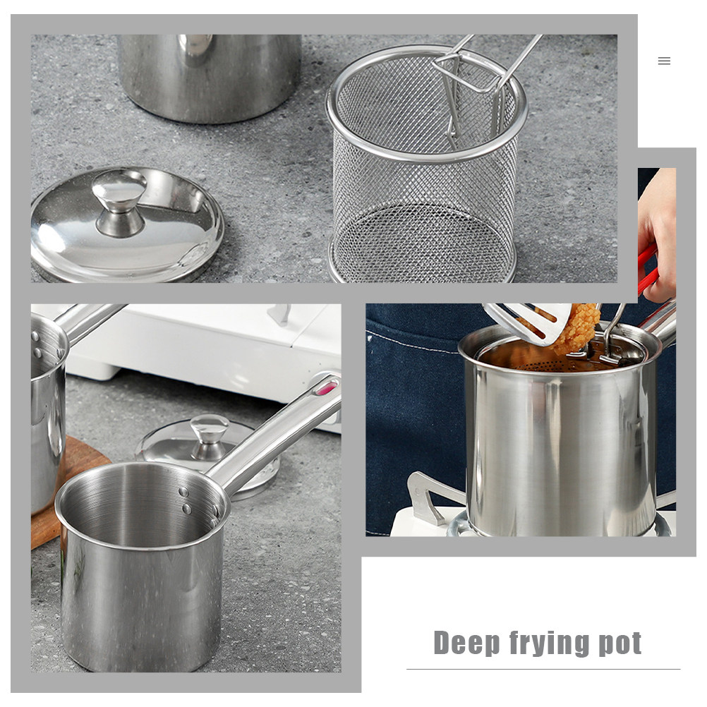 1 conjunto de panela para frit - Deep Fryer Stainless avaliação e preço