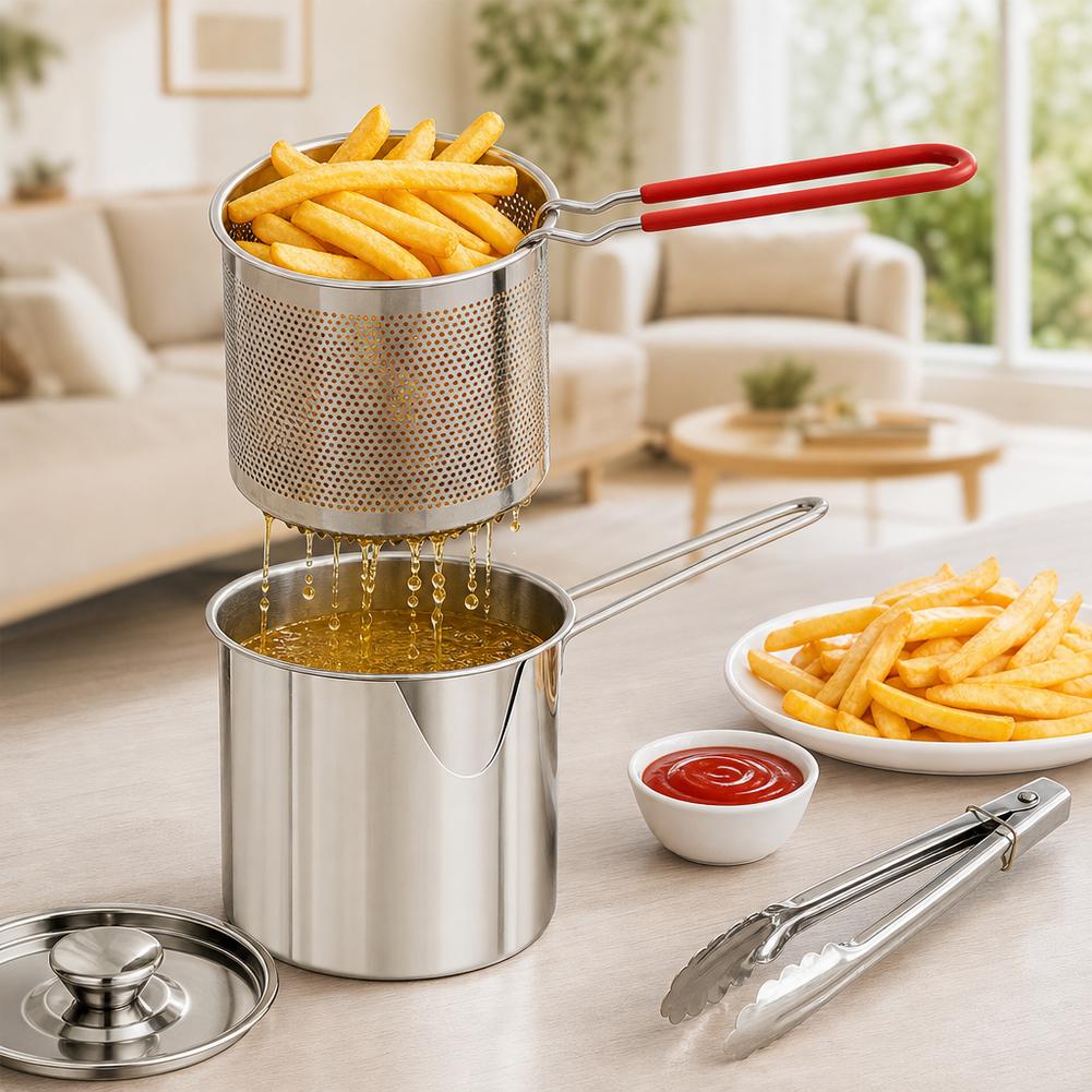 Panela para fritura profunda e - Deep Fryer Stainless avaliação e preço