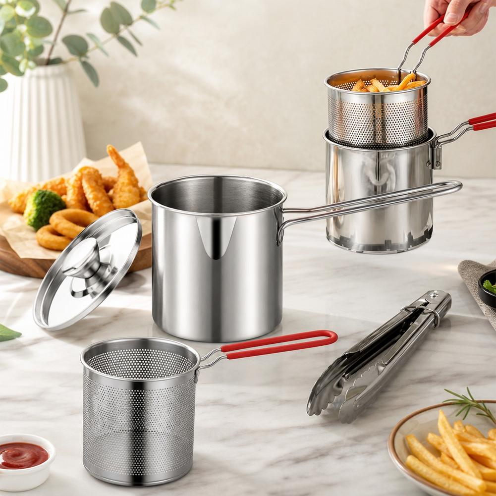 Panela para fritura profunda e - Deep Fryer Stainless avaliação e preço