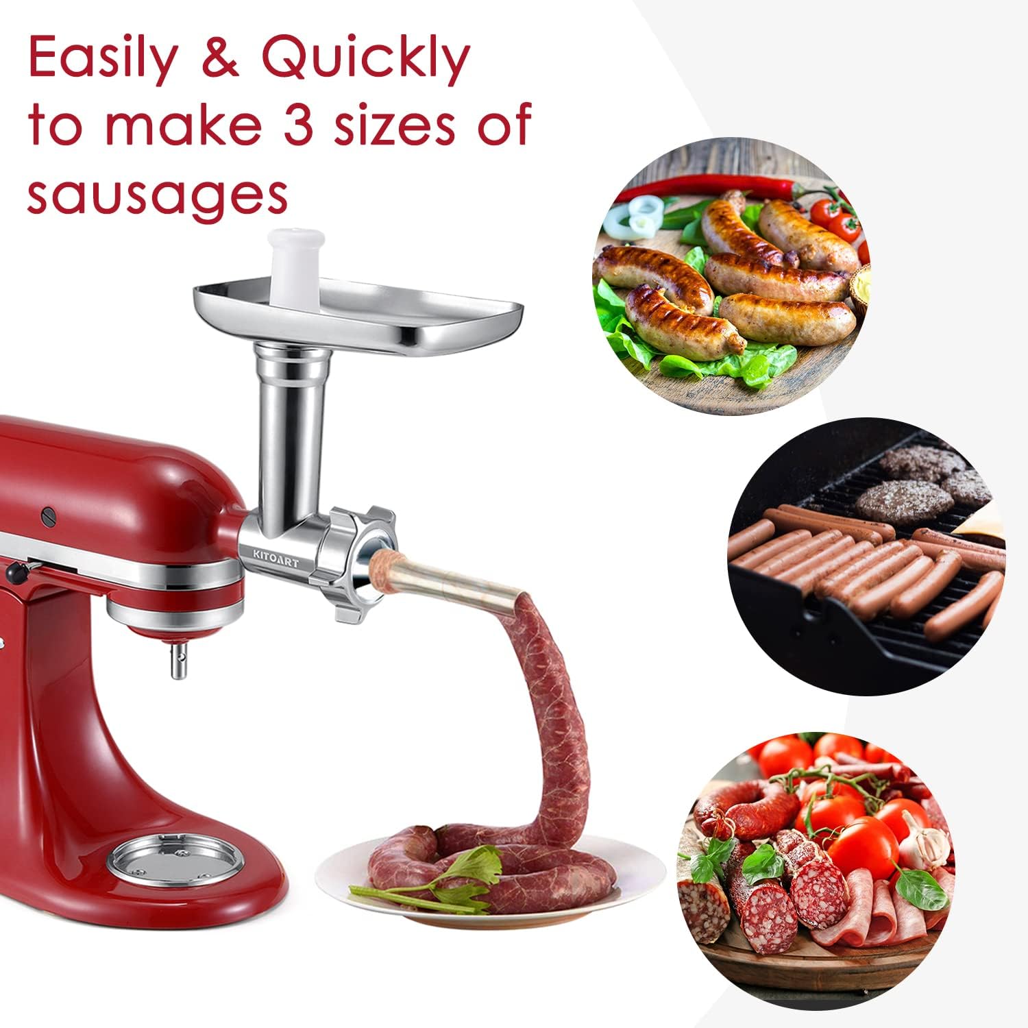 Acessórios de Moedor de Carne  - Meat Grinder Attachment avaliação e preço