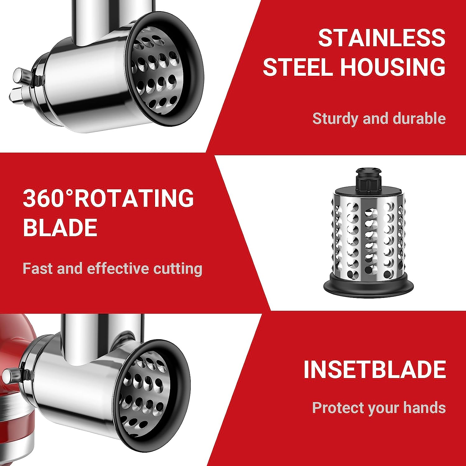 Novo Acessório Fatiador/Ralado - Meat Grinder Attachment avaliação e preço