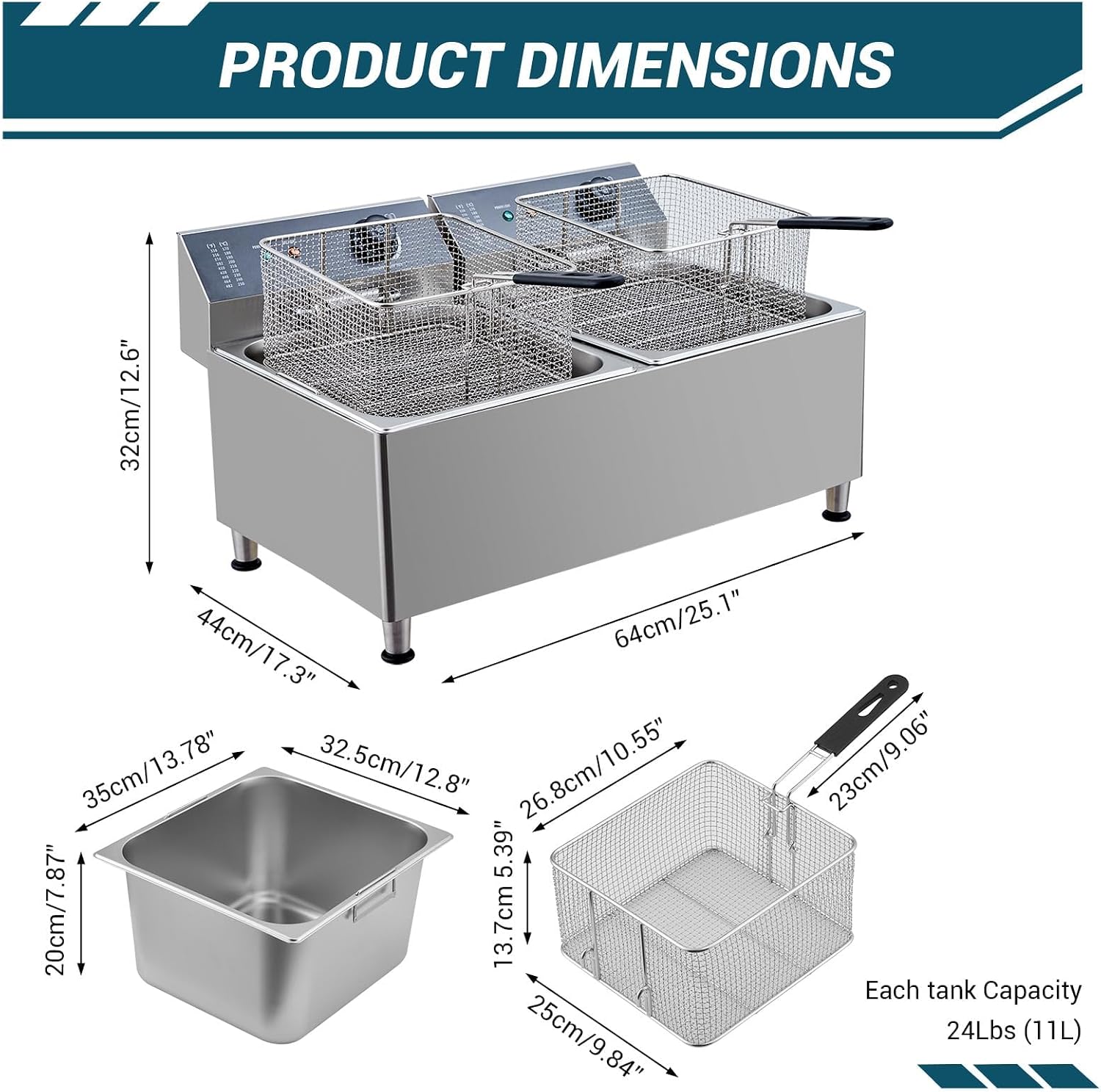 Fritadeira Elétrica Comercial  - Deep Fryer Stainless avaliação e preço