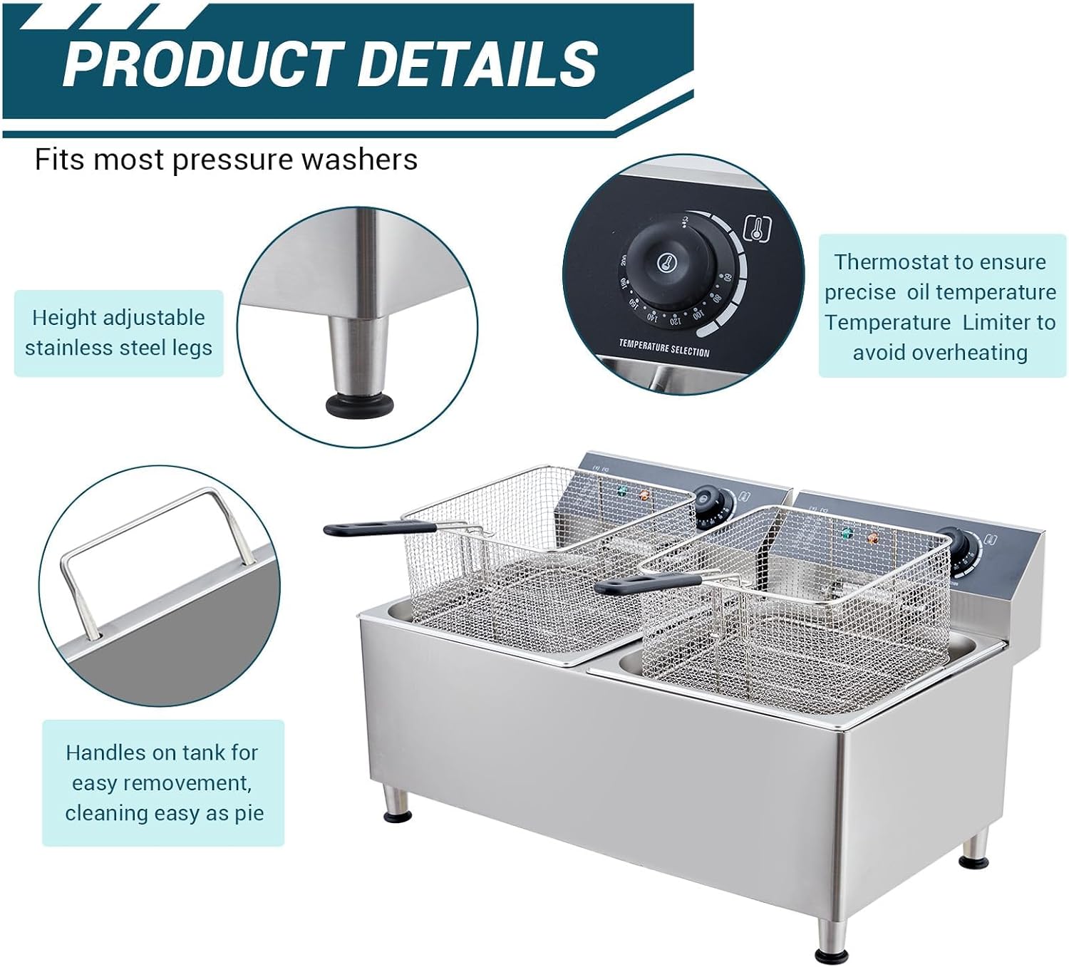 Fritadeira Elétrica Comercial  - Deep Fryer Stainless avaliação e preço