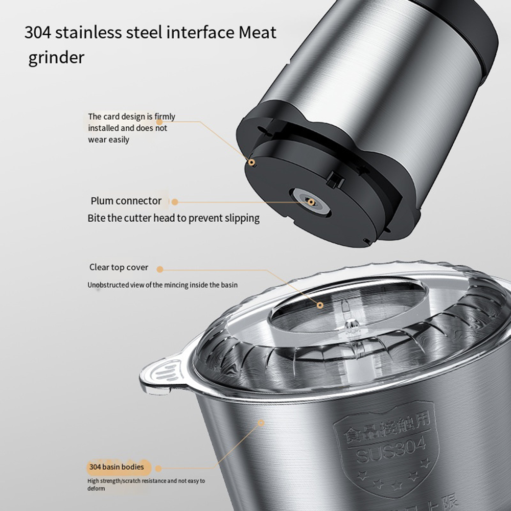 Moedor de Carne Elétrico 3L/2L - Meat Grinder Attachment avaliação e preço