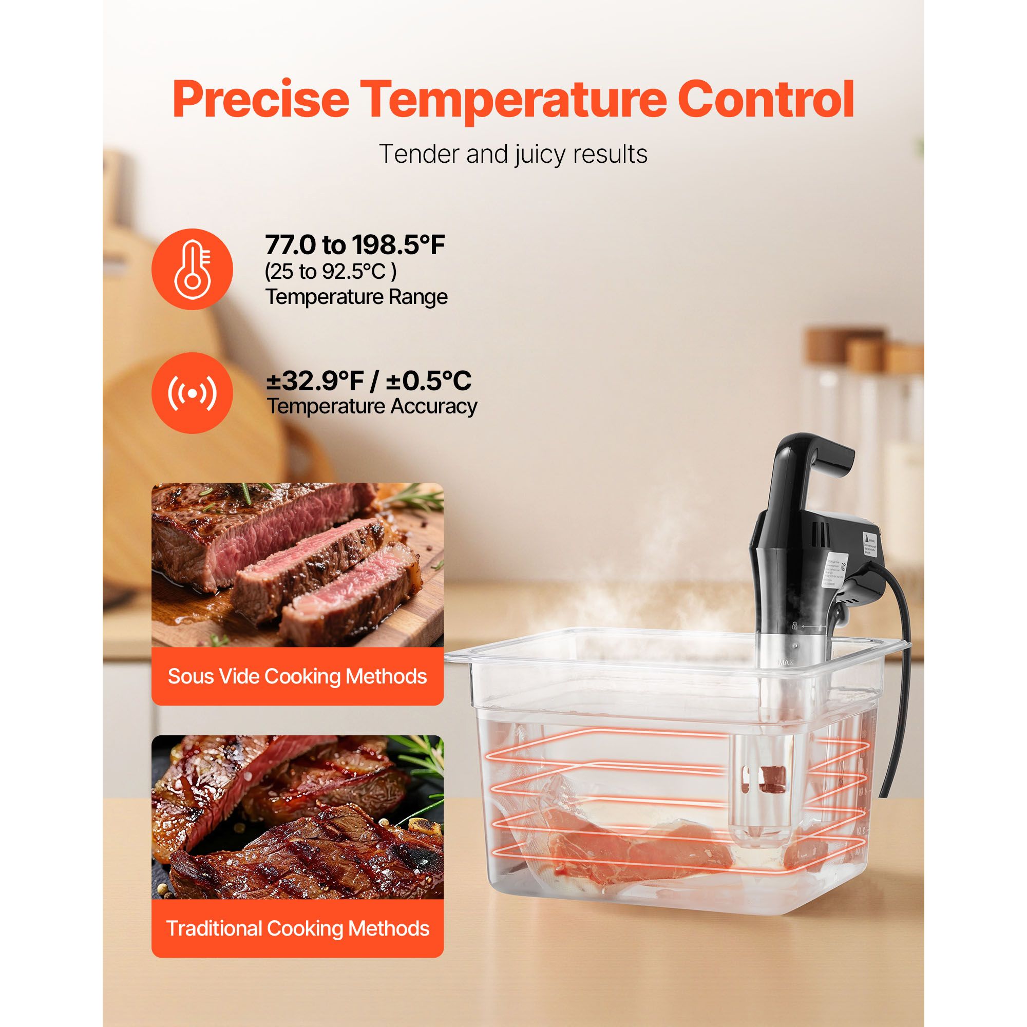 Cozedor Sous Vide de Precisão, - Sous Vide Immersion avaliação e preço