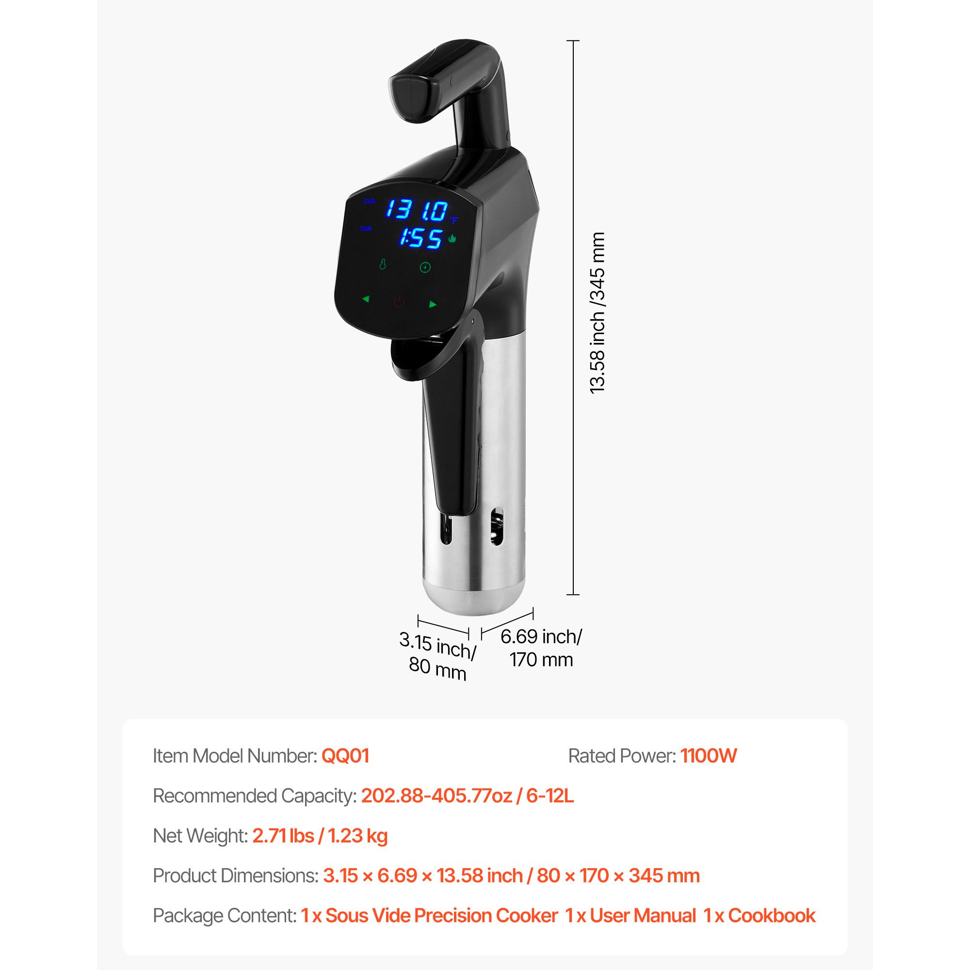 Cozedor Sous Vide de Precisão, - Sous Vide Immersion avaliação e preço