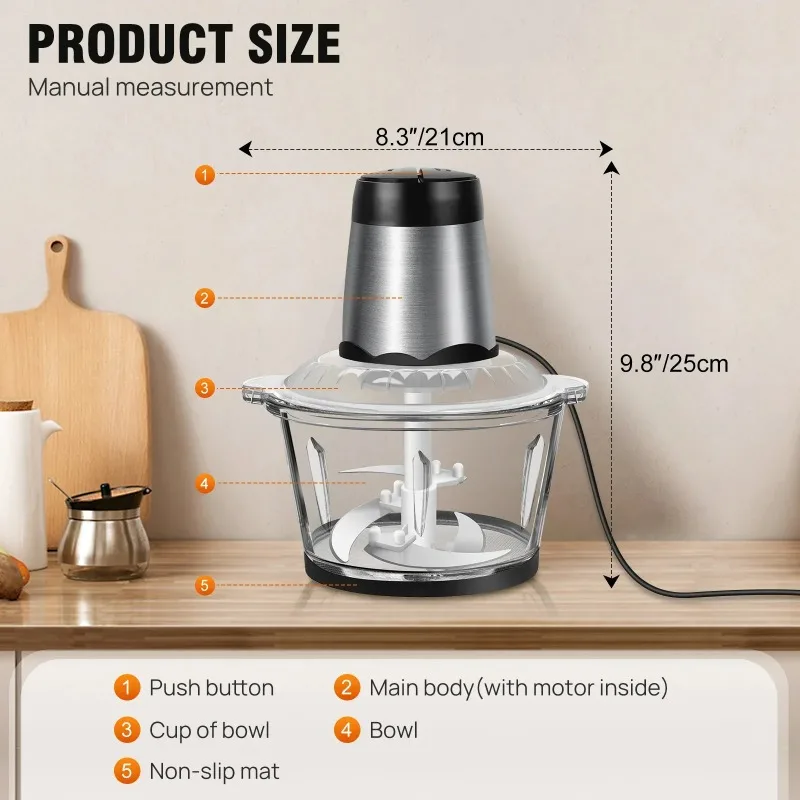 Moedor de carne elétrico 2l, p - Meat Grinder Attachment avaliação e preço