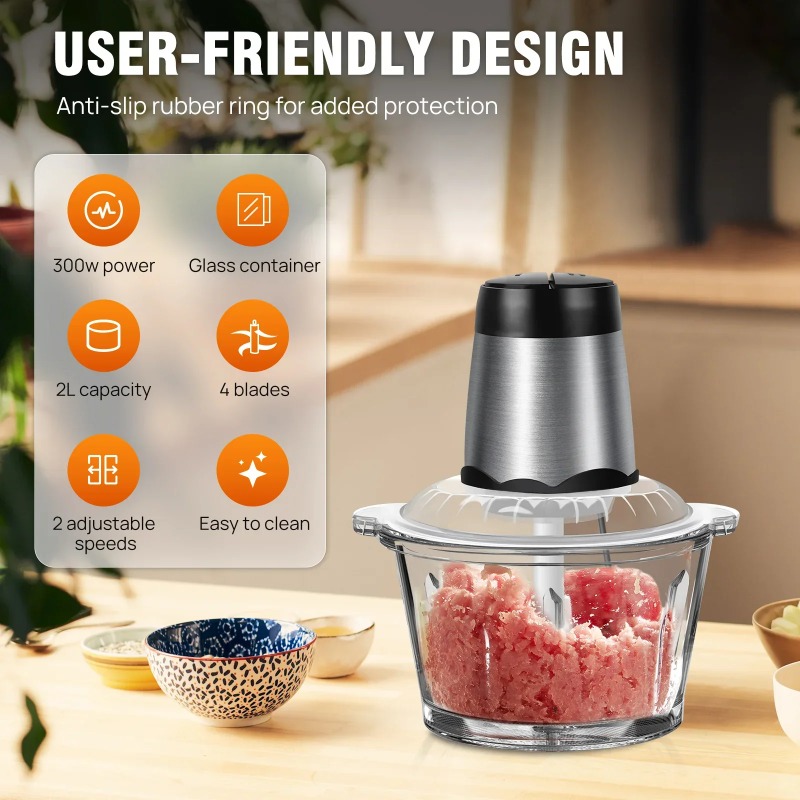 Moedor de carne elétrico 2l, p - Meat Grinder Attachment avaliação e preço