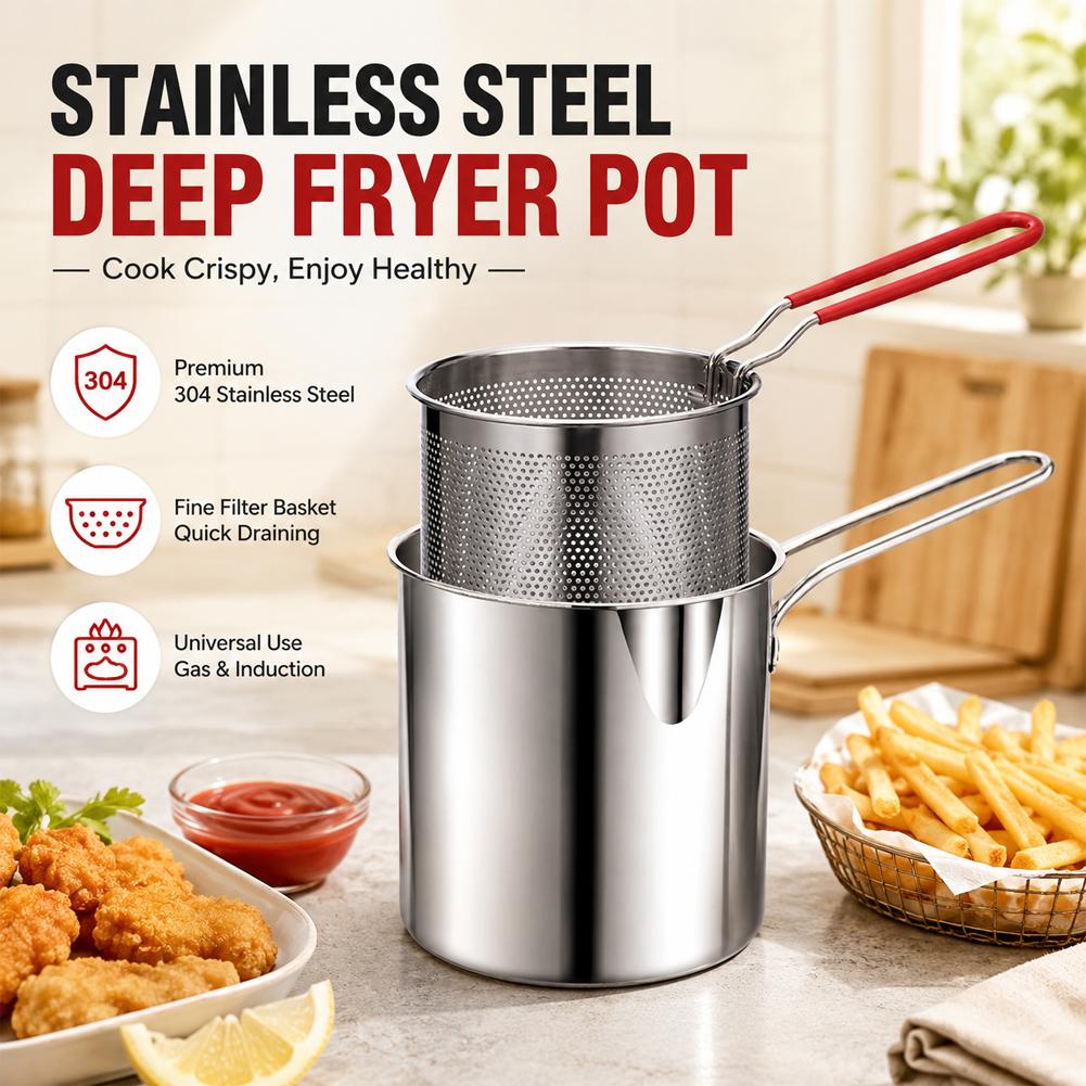 Panela de Fritura em Aço Inoxi - Deep Fryer Stainless avaliação e preço