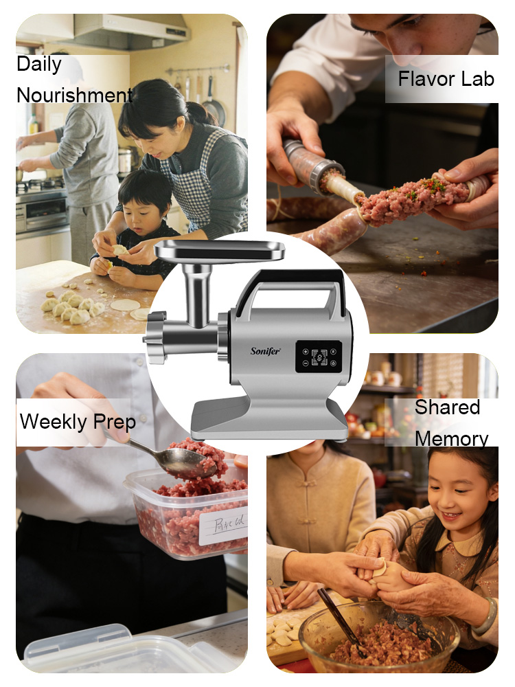 Moedor de Carne Elétrico Sonif - Meat Grinder Attachment avaliação e preço