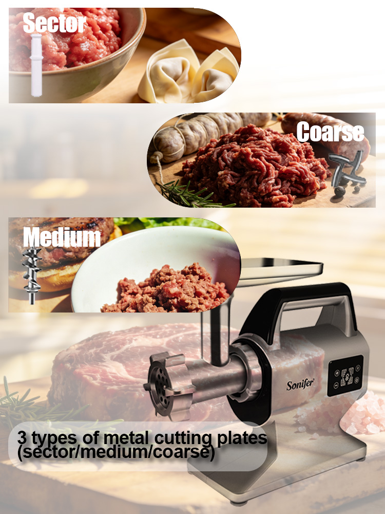 Moedor de Carne Elétrico Sonif - Meat Grinder Attachment avaliação e preço